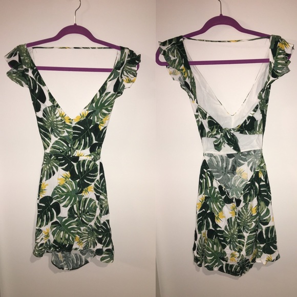 For Love & Lemons Tropical Leaf Dress - Picture 2 of 6